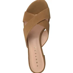 – Mules aus Veloursleder cognacfarben-Unützer Sale