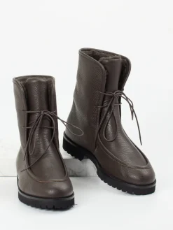 – Schnürstiefelette aus Kalbleder-Unützer