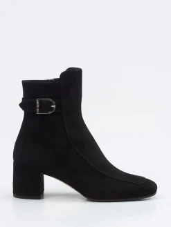 – Stiefelette aus Veloursleder-Unützer New