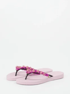 – Zehentrenner aus Gummi mit Perlenblüten-Uzurii Clearance