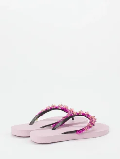 – Zehentrenner aus Gummi mit Perlenblüten-Uzurii Clearance