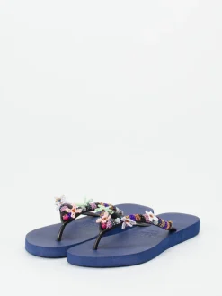 – Zehentrenner aus Gummi mit Perlenbesatz-Uzurii Hot