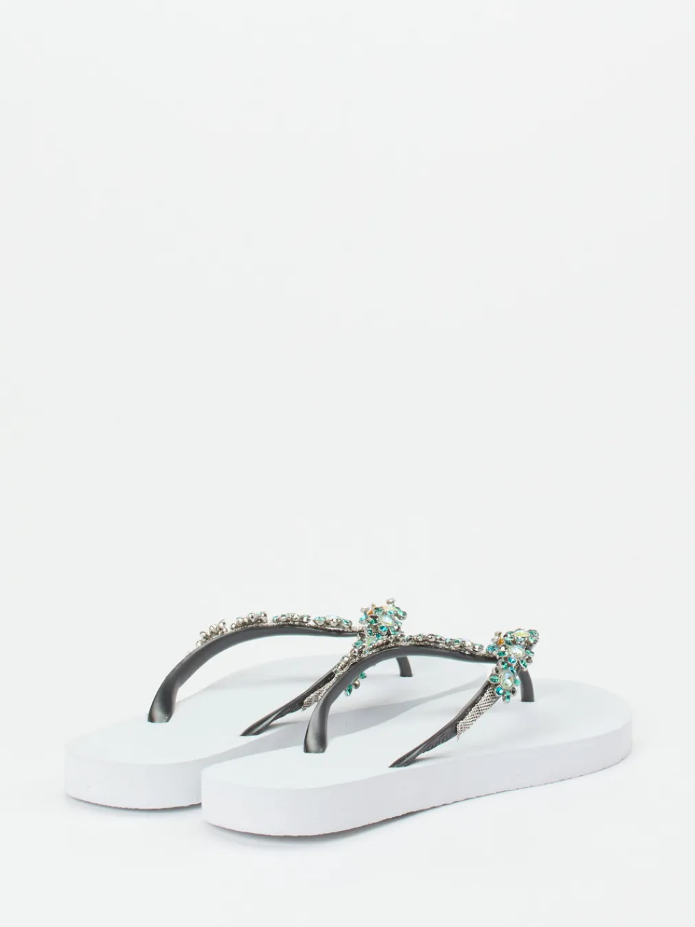 – Zehentrenner aus Gummi mit Strassbesatz-Uzurii Clearance