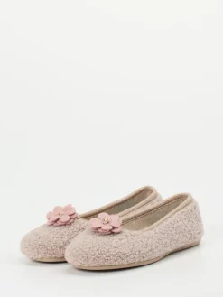 – Ballerina-Hausschuh aus Textil in Altrosa-Varomed Hot