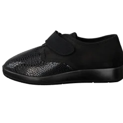 – Klett-Halbschuh aus Textil mit Reptilprägung-Varomed Sale