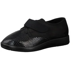 – Klett-Halbschuh aus Textil mit Reptilprägung-Varomed Sale