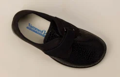 – Klett-Halbschuh aus Textil mit Reptilprägung-Varomed Sale