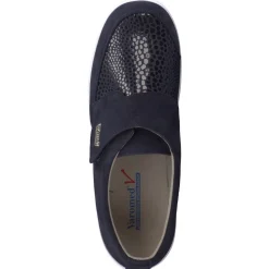 – Klettschuh aus Veloursleder Dunkel-Varomed Discount