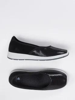 – Komfort-Ballerina aus Stretch und Veloursleder-Varomed Hot