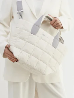 – Shopper aus Nylon Creme-VeeCollective Berlin Clearance