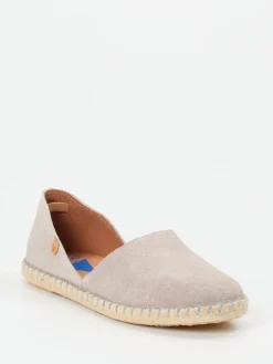 – Espadrilles aus Veloursleder in Helltaupe-Verbenas Best