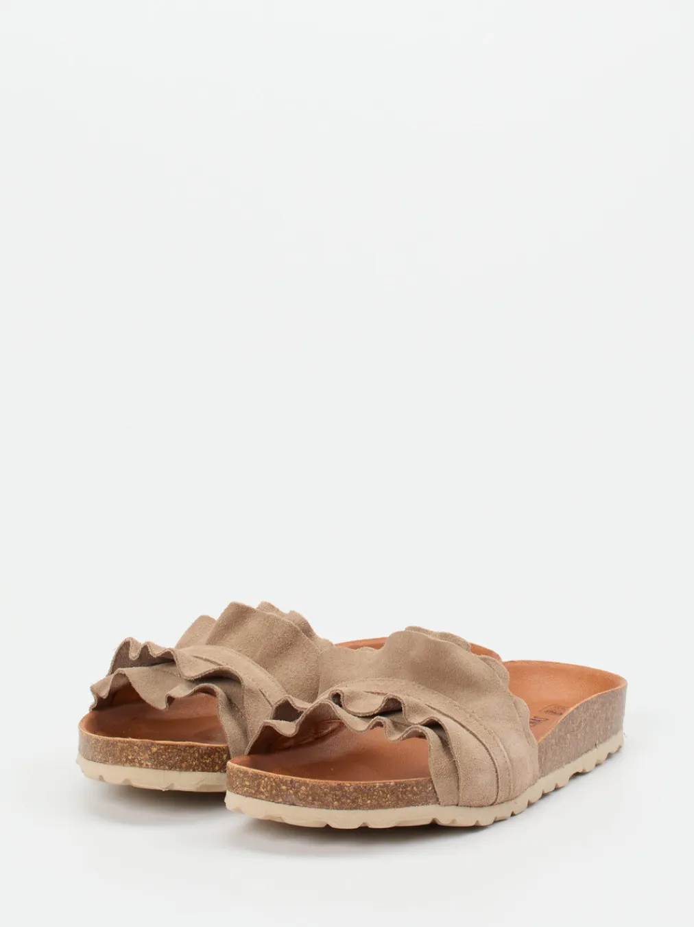 – Pantolette aus Veloursleder Sand-Verbenas New