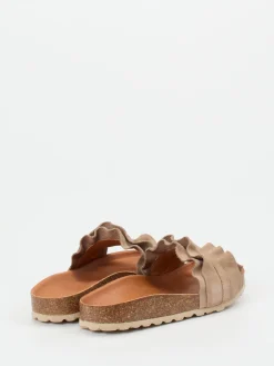 – Pantolette aus Veloursleder Sand-Verbenas New