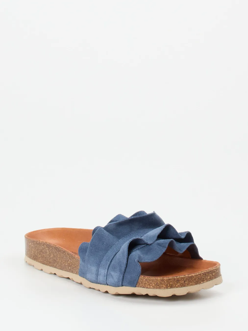 – Pantoletten aus Veloursleder jeans-Verbenas Outlet