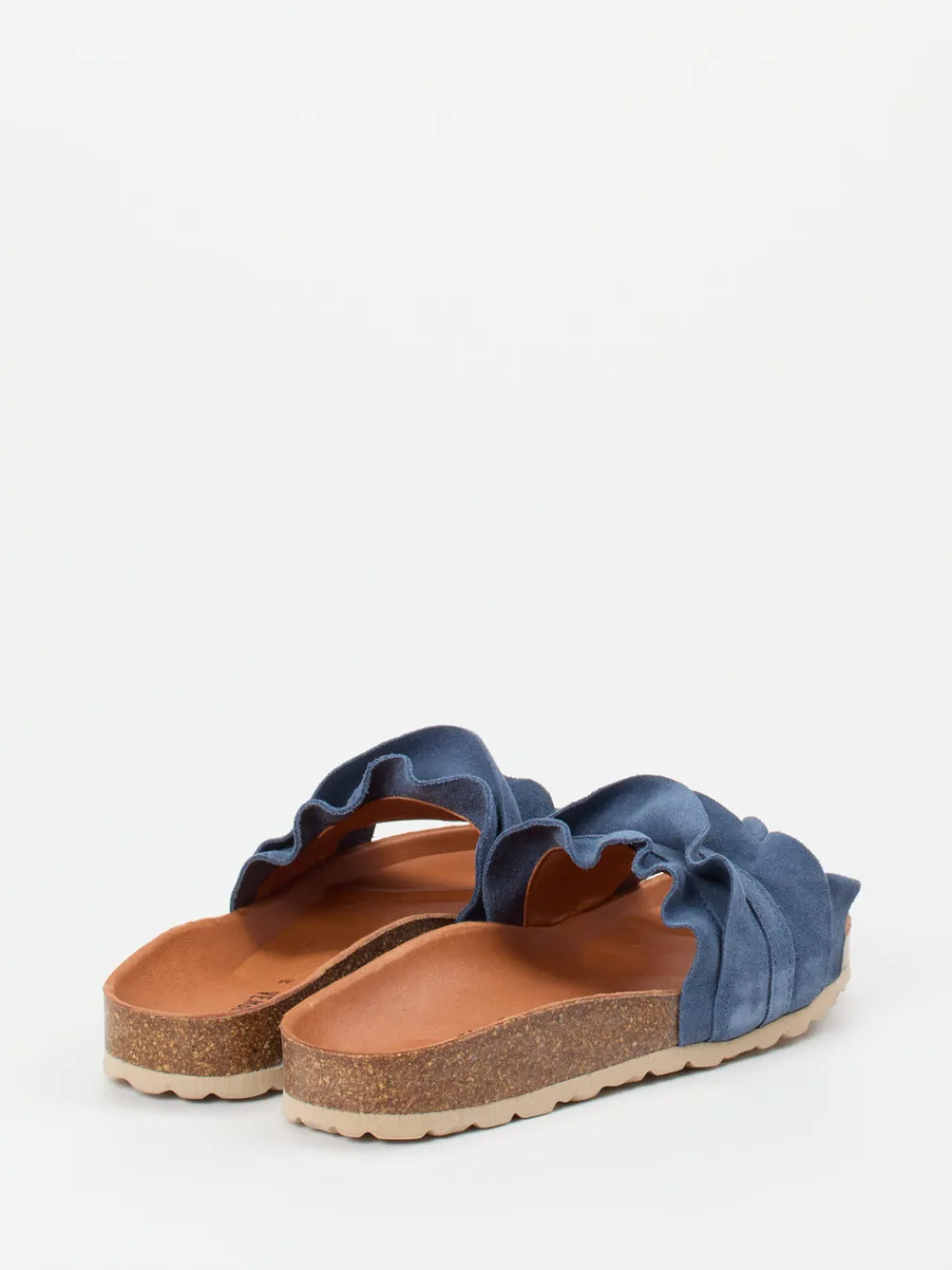 – Pantoletten aus Veloursleder jeans-Verbenas Outlet