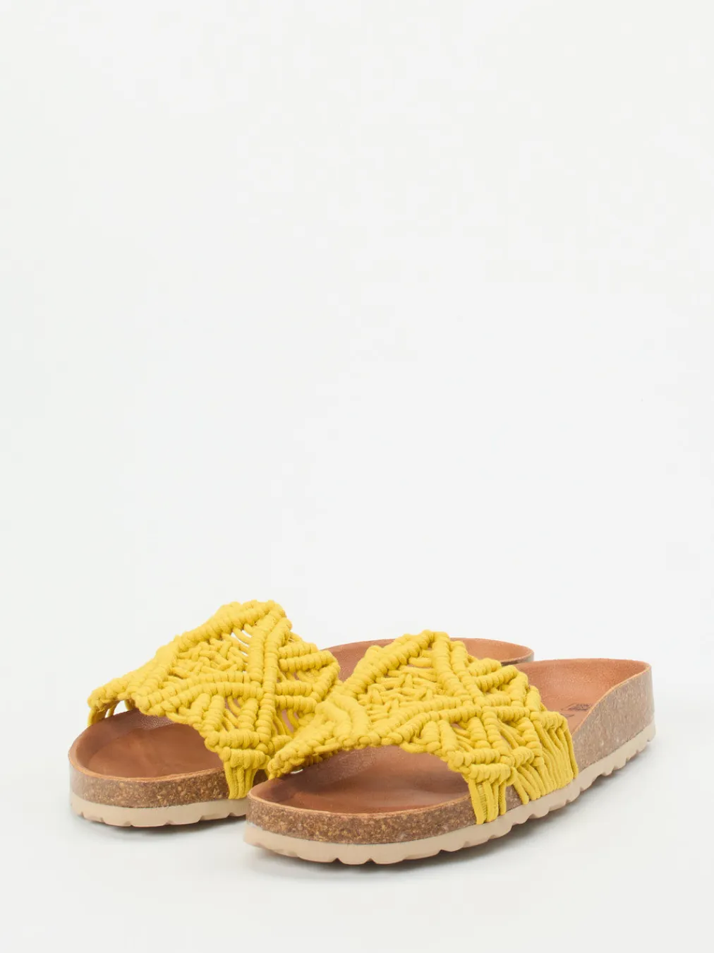 – Pantoletten aus Textil in Makramee-Optik-Verbenas Discount