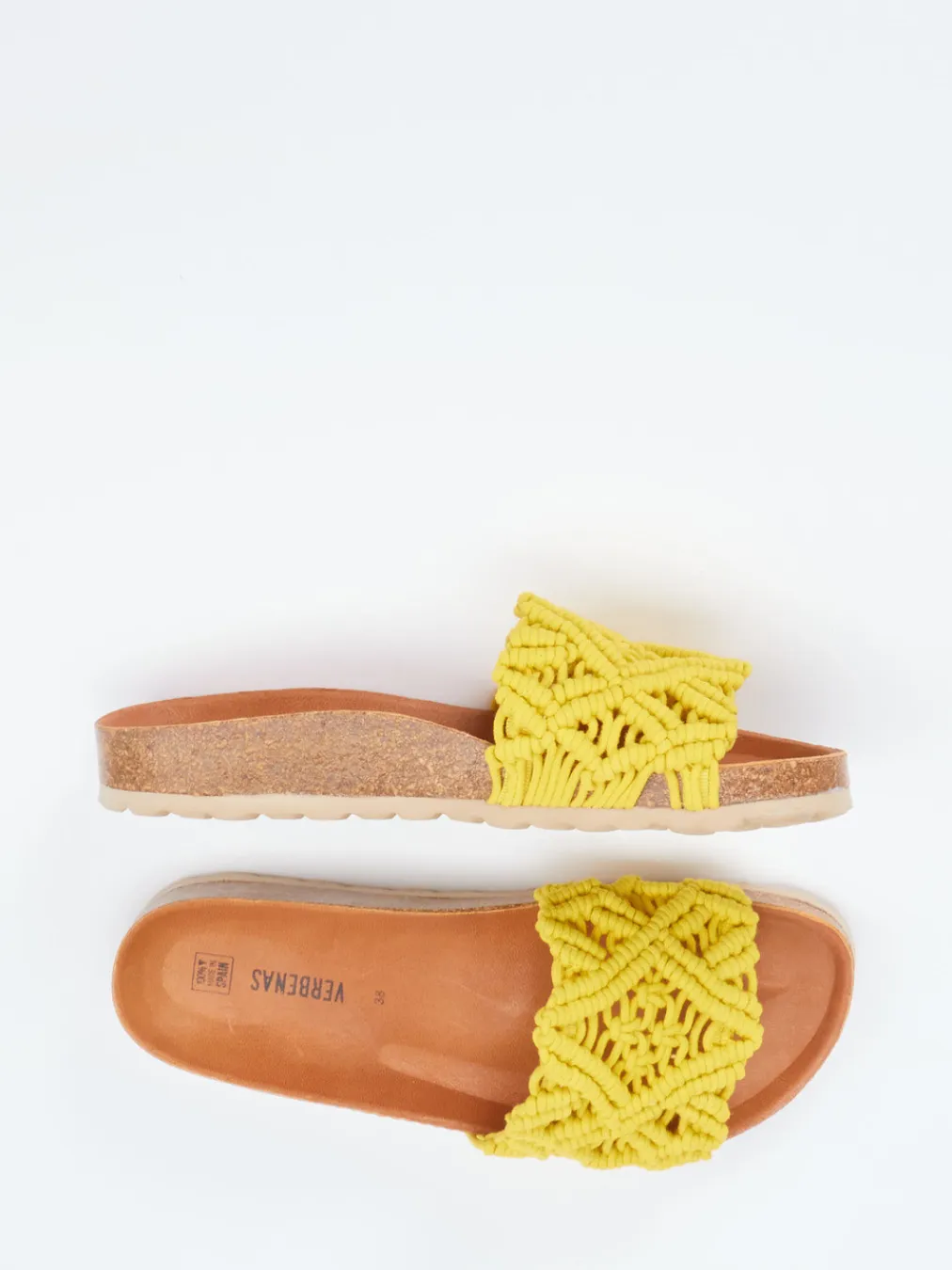 – Pantoletten aus Textil in Makramee-Optik-Verbenas Discount