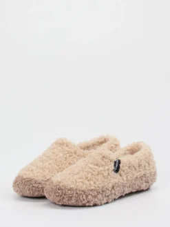 – Slipper aus Textil mit Kunstfellstruktur-Verbenas Clearance