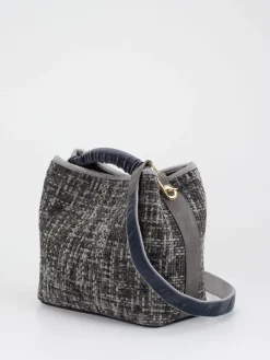 – Bucket Bag aus Textil in Bouclé-Optik-Viamailbag New