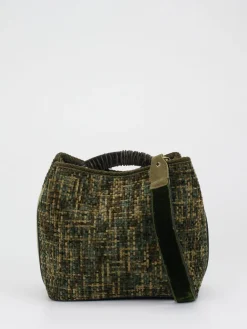 – Bucket Bag aus Textil in Olivtönen-Viamailbag Online