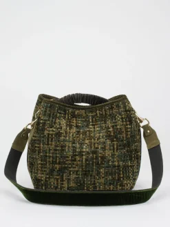 – Bucket Bag aus Textil in Olivtönen-Viamailbag Online