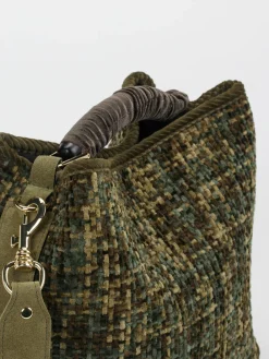 – Bucket Bag aus Textil in Olivtönen-Viamailbag Online