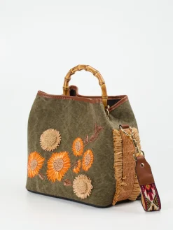 – Matchbeutel aus Textil mit Bambusgriff-Viamailbag Clearance