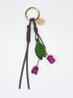 – Taschenanhänger aus Kunstleder Violett-Viamailbag Hot