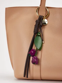 – Taschenanhänger aus Kunstleder Violett-Viamailbag Hot