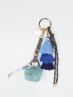 – Taschenanhänger aus Textil Türkisgrün-Viamailbag Best