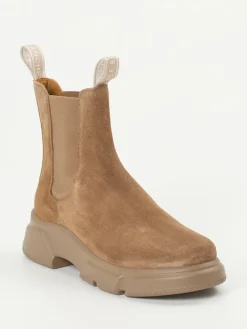 – Chelsea Boots aus Veloursleder sand-Voile Blanche