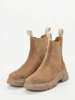 – Chelsea Boots aus Veloursleder sand-Voile Blanche