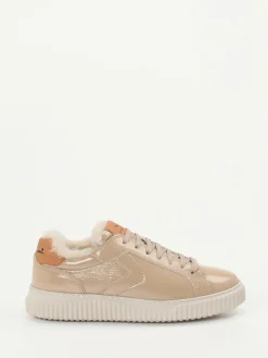 – Sneaker aus Lackleder in Beige-Voile Blanche New