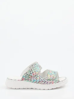 – Komfort-Pantolette aus geprägtem Leder color-Waldläufer New