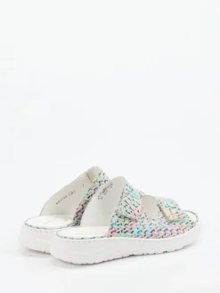 – Komfort-Pantolette aus geprägtem Leder color-Waldläufer New