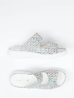 – Komfort-Pantolette aus geprägtem Leder color-Waldläufer New