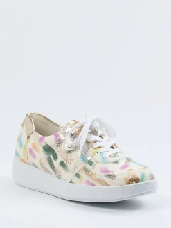 – Komfort-Sneaker aus geprägtem Leder color-Waldläufer Hot