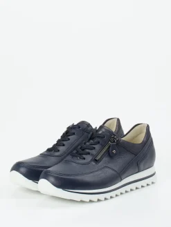 – Komfort-Sneaker aus Kalbleder Dunkel-Waldläufer Outlet