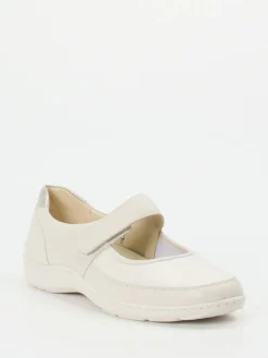 – Mary Jane aus Stretchleder in Cremeweiß-Waldläufer Best