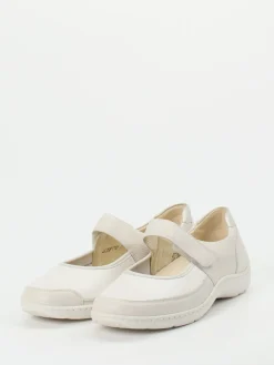 – Mary Jane aus Stretchleder in Cremeweiß-Waldläufer Best