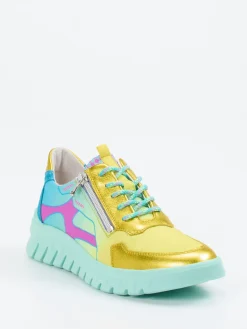 – Sneaker aus Textil in Metallic-color-Waldläufer Outlet