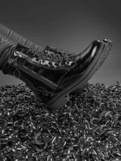 – Stiefeletten aus Lackleder-Waldläufer Online