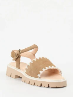 – Sandale aus Nubukleder in Sand-Werner