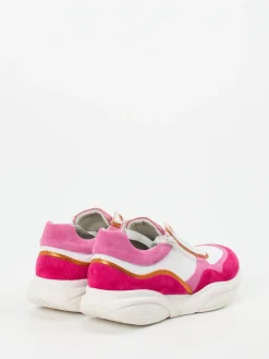 – Chunky Sneaker aus Velour/Leder in Pink-XSENSIBLE Outlet