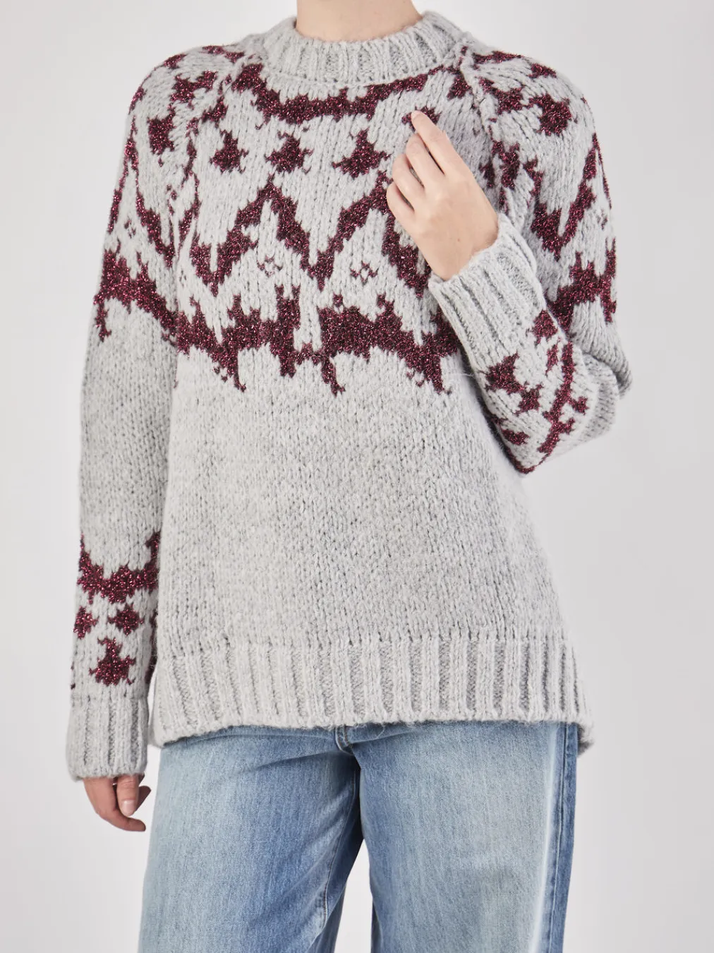 – Strickpullover aus Textil in Hell-Yippie Hippie Best