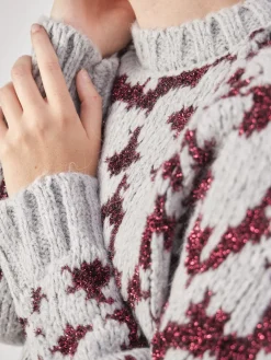 – Strickpullover aus Textil in Hell-Yippie Hippie Best