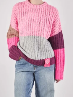 – Strickpullover aus Textil in-Yippie Hippie New