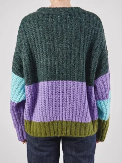 – Strickpullover aus Textil Dunkel-Yippie Hippie Outlet