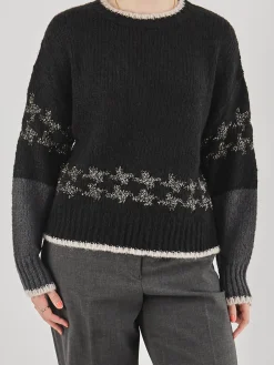 – Strickpullover aus Textil Schwarz-Yippie Hippie Hot