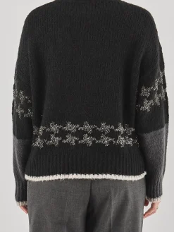 – Strickpullover aus Textil Schwarz-Yippie Hippie Hot